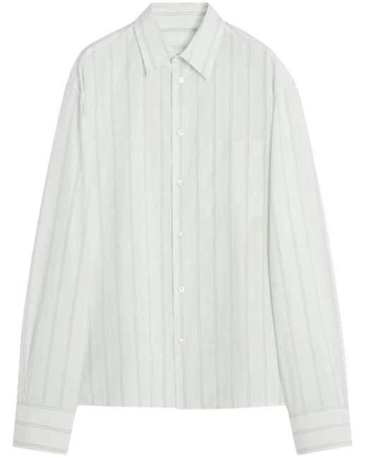 Lanvin White Striped Shirt for men