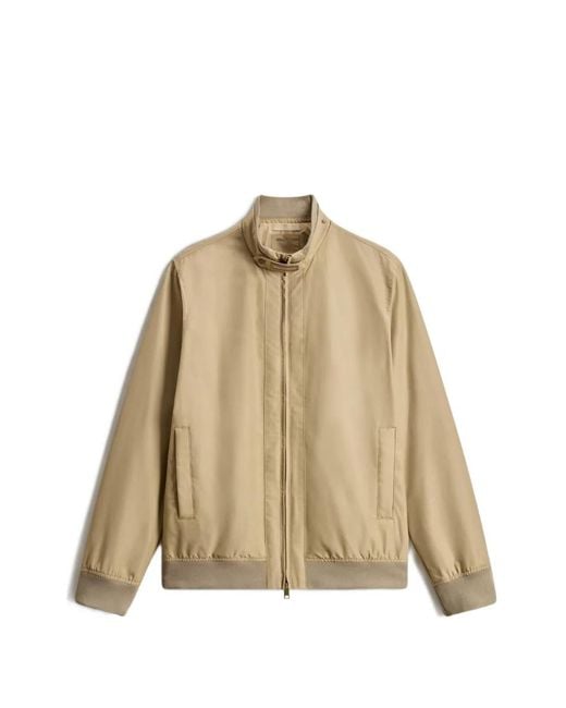 Woolrich Natural Lewis Bomber Jacket for men