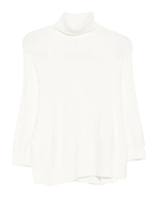 ERMANNO FIRENZE White Turtleneck Sweater