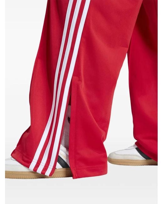 Adidas Red Pantalon De Jogging Firebird À Rayures