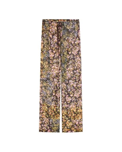 Dries Van Noten Natural Elasticated Jacquard Pants
