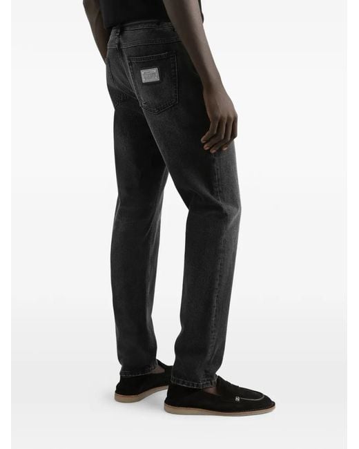 Dolce & Gabbana Gray Regular-Fit Jeans for men