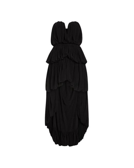 Ronny Kobo Black Aly Asymmetric Dress
