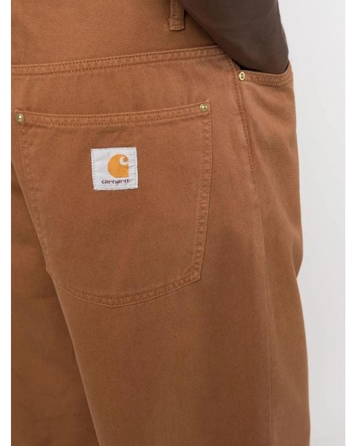 Jean Ample À Patch Logo Carhartt pour homme en coloris Brown