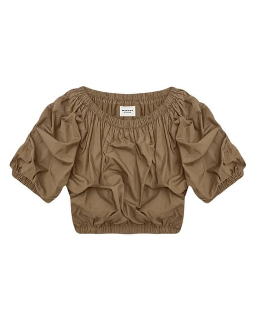 Isabel Marant Brown Bertille Top