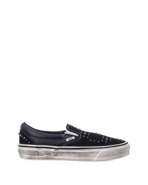Vans White Lx Classic Slip-On 98 Studded Sneakers