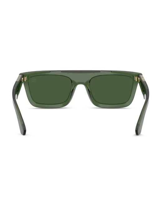 Burberry Green Rectangle-Frame Sunglasses for men