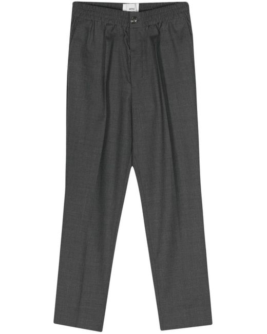 Pantalones ajustados de talle medio AMI de hombre de color Gray