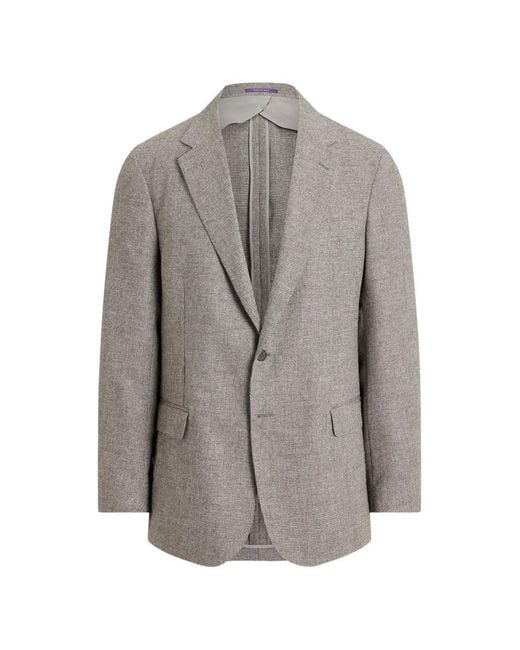 Ralph Lauren Gray Blazer À Simple Boutonnage Had for men