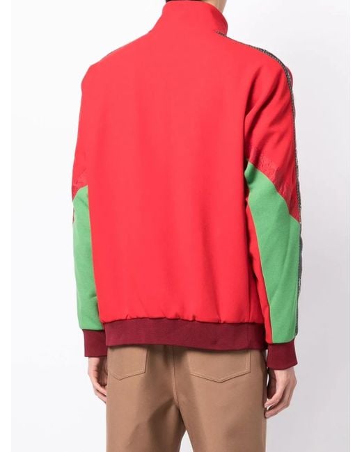 Pull Colour Block À Col Zippé Toga Virilis pour homme en coloris Red