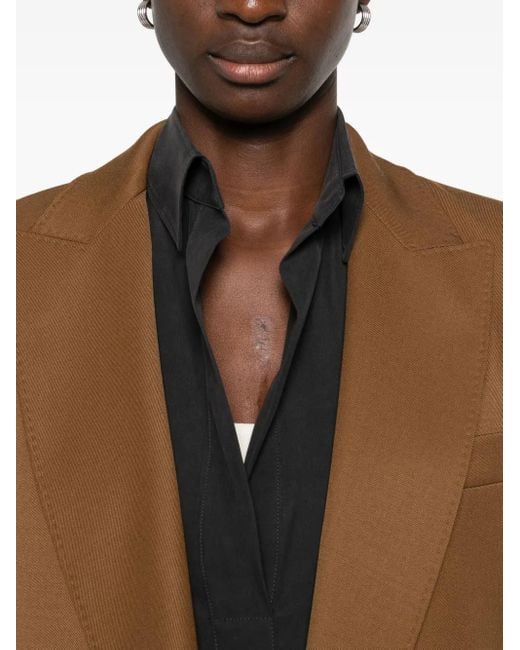 Max Mara Brown Double-Breasted Blazer