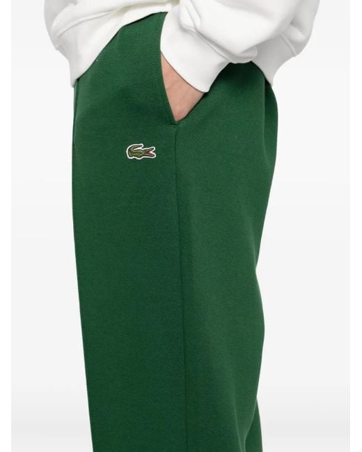 Lacoste Green Double-Face Pique Trousers for men