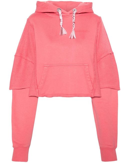 Khrisjoy Pink Hoodie Sweatshirt
