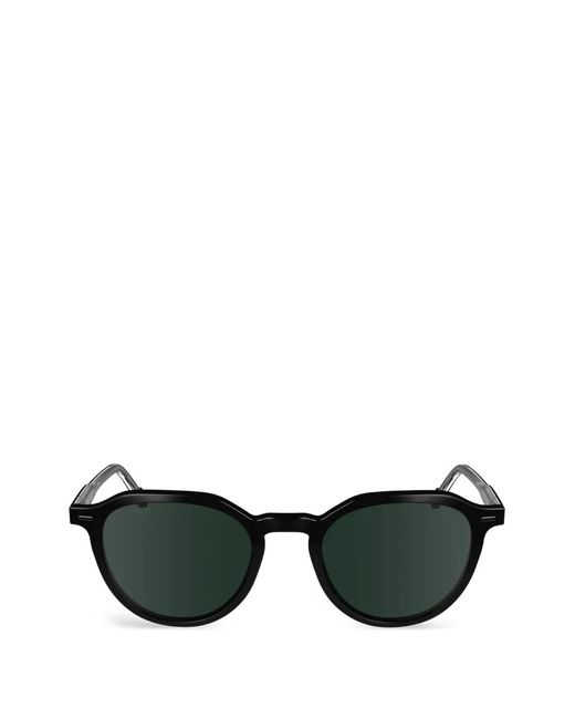 Zeiss Black Round-Frame Sunglasses