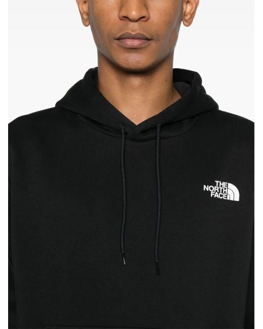 The North Face Black Logo Print Hoodie for men