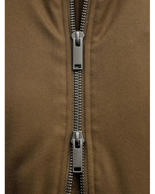 Sisley Brown Zip Jacket for men
