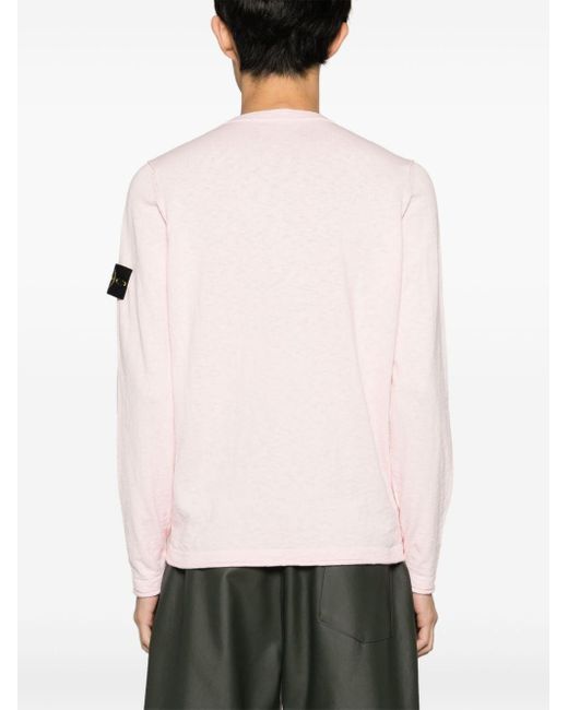 Stone Island Pink Sweater for men