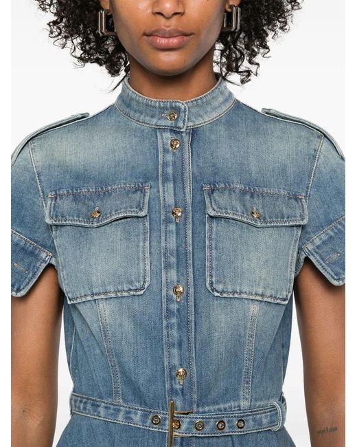 McQueen Blue Mini Dress
