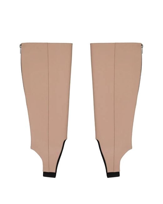 Cedric Charlier White Zip-Fastening Stirrup Socks