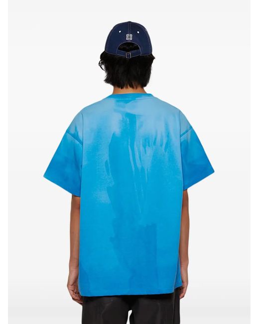 Rensuke Tokyo Blue Graphic T-Shirt for men