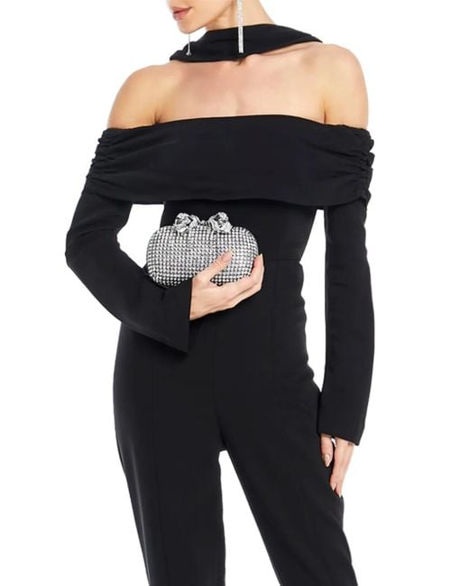 De La Vali Off-Shoulder Jumpsuit in het Black