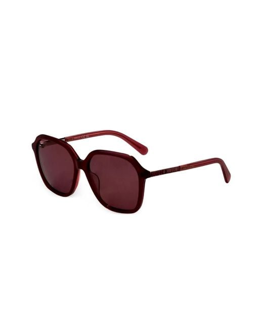 Swarovski Brown Crystal-Embellished Geometric-Frame Sunglasses