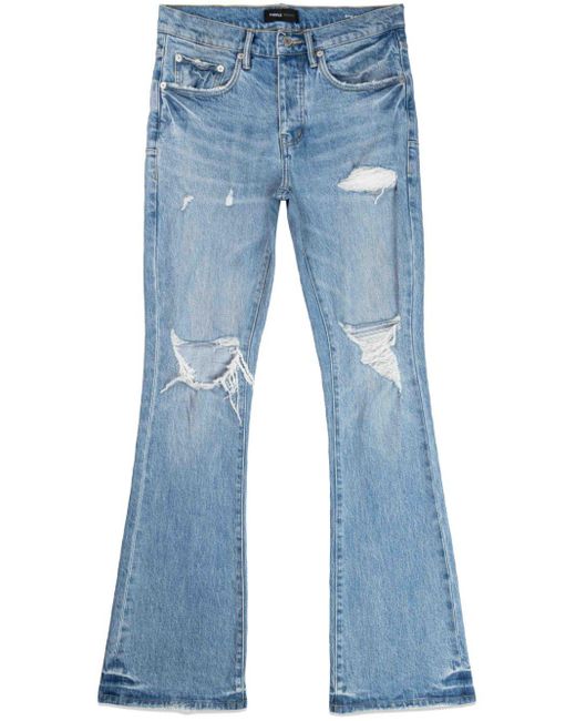 Jeans svasati con effetto vissuto di Purple Brand in Blue da Uomo