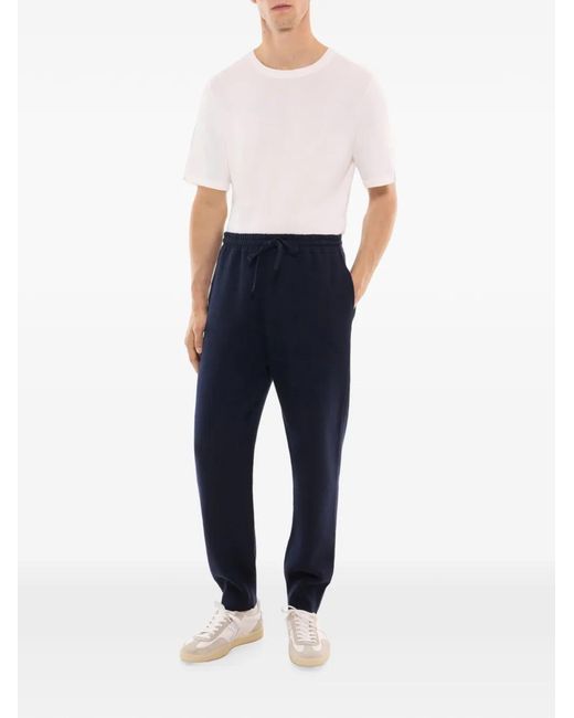 Fursac Blue Drawstring Track Pants for men