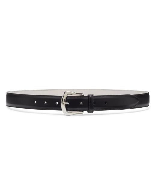Brunello Cucinelli Black Leather Belt for men