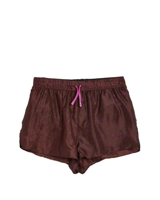 ALEX ZONO Purple Ringer Tee Shorts