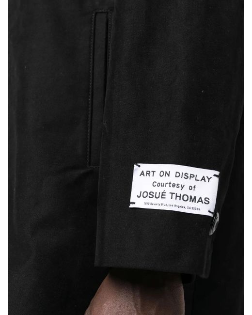 GALLERY DEPT. Black Razor Button-Up Cotton Coat for men
