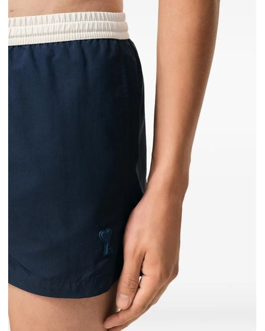 AMI Blue Bicolor Swimsuit for men
