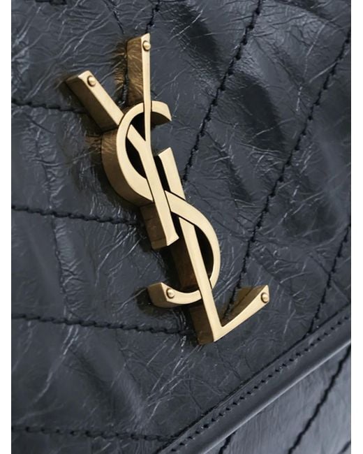 Saint Laurent Blue Medium Niki Leather Shoulder Bag