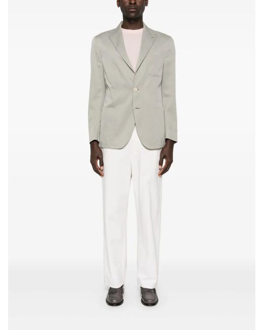 Eleventy Gray Single-Breasted Blazer for men