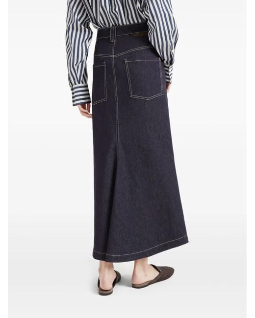 Brunello Cucinelli デニムスカート Blue