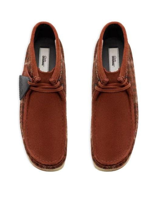 Clarks Brown Tweed Boots for men