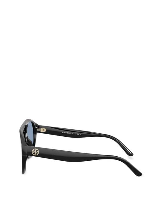 Tory Burch Blue Millher Pilot Sunglasses