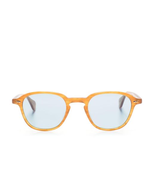 Garrett Leight Blue Gilbert Square-frame Sunglasses