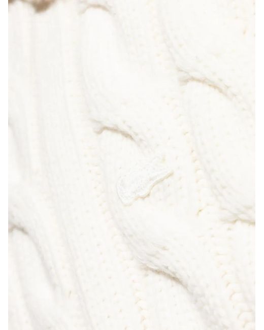 Lacoste Pullover mit Zopfmuster in White für Herren