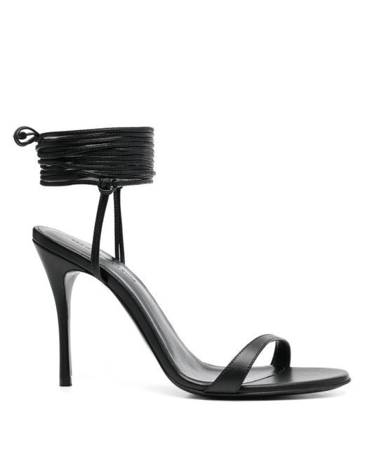 Magda Butrym Leather Wraparound Open-toe 110mm Sandals in Black | Lyst UK