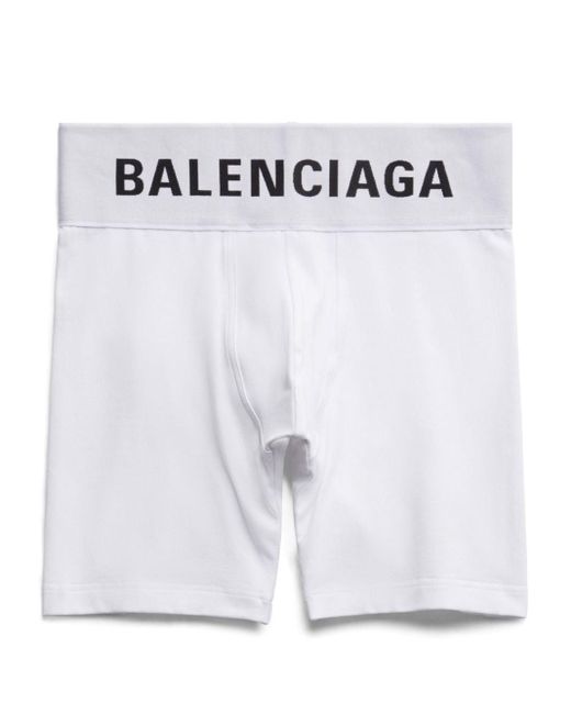 Balenciaga White Midway Boxer Briefs for men