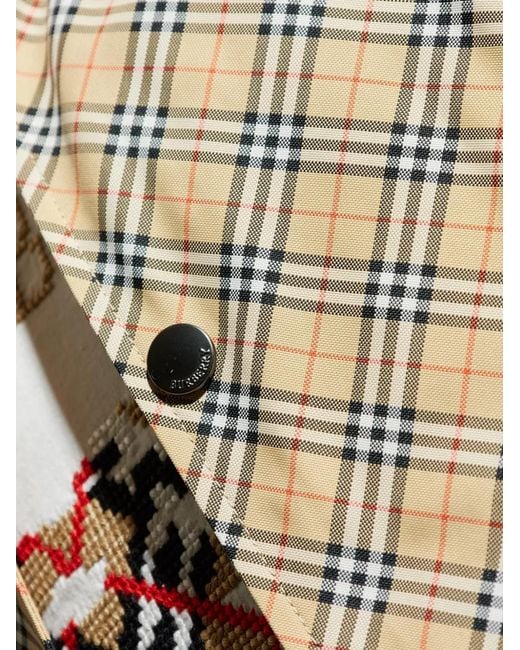 Burberry White Checked Overshirt for men