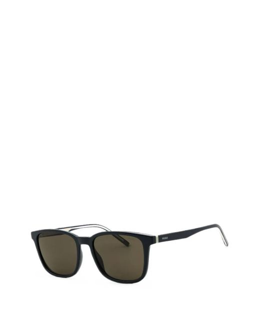 HUGO Gray Rectangle-Frame Sunglasses for men