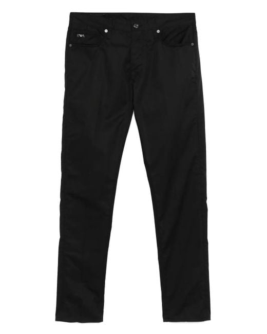 Emporio Armani Hose Mit Schmalem Schnitt in Black für Herren