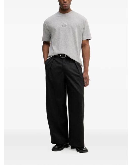 Boss Gray Logo T-Shirt for men