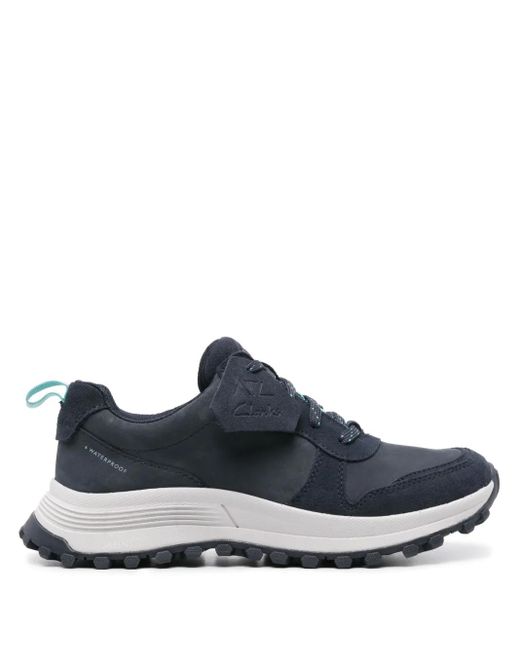 Clarks Blue Atl Trek Free Wp Nubuck Sneakers