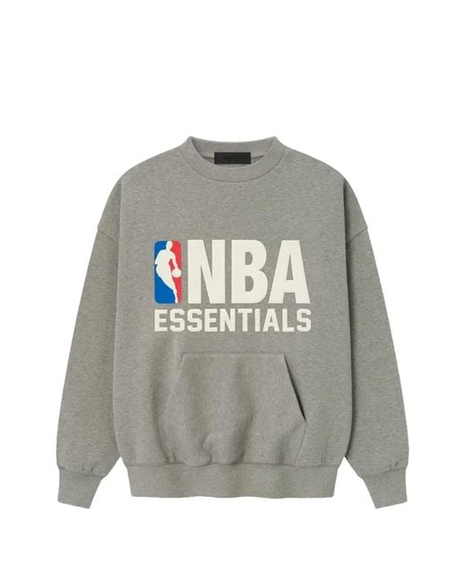 Fear Of God Gray X Nba Sport Sweatshirt for men