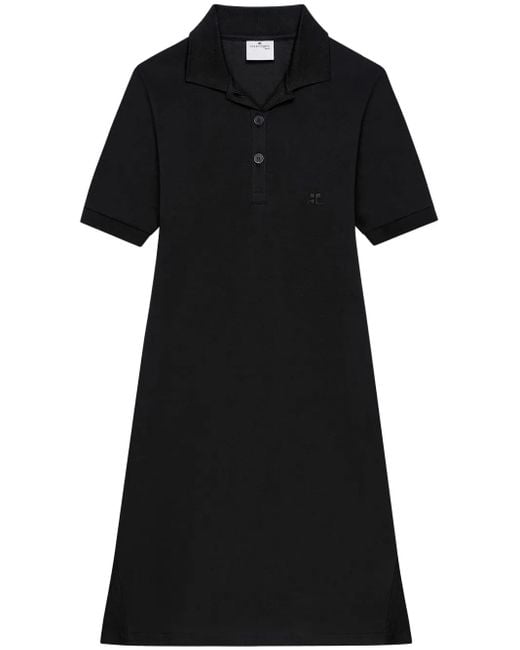 Courreges Black Polo Mini Dress