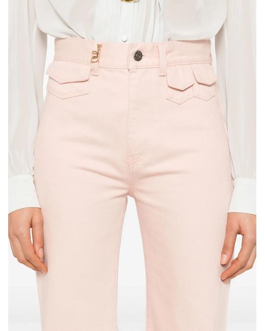 Chloé Pink Flared Jeans