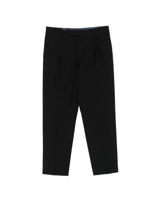 Grayed Black Albert Pleated Trousers for men